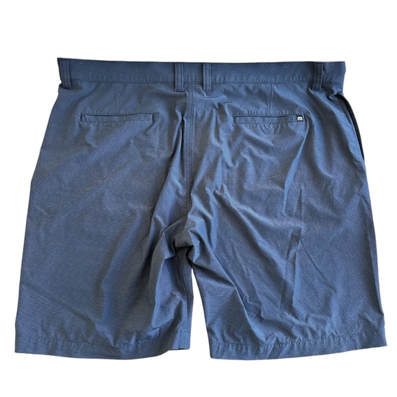 Travis Mathew Carlsbad Golf Shorts Vintage Indigo Blue 42 Performance Stretch - Picture 4 of 11